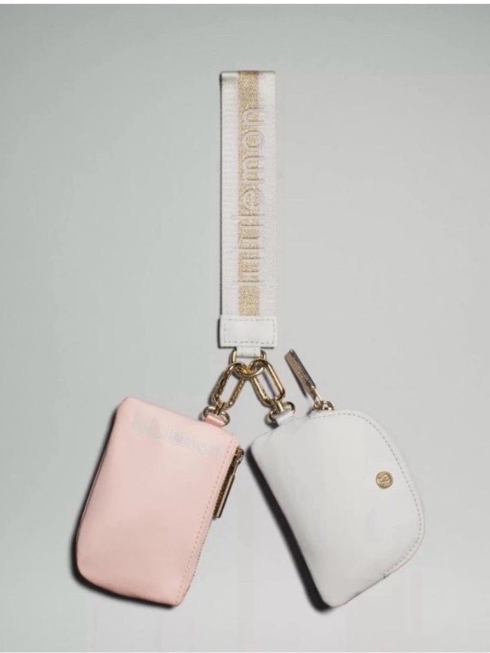 Lululemon Two-Pouch Wristlet Strap Keychain